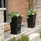 Mayne Wyndham 24in Tall Planter - Black 2-Pack 7829-B - alternate 3